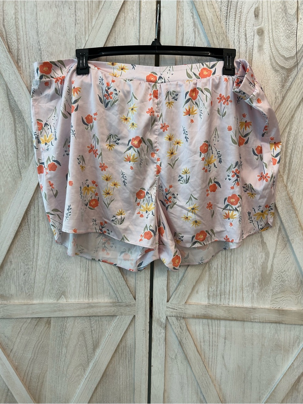 LC Lauren Conrad Light Pink Floral Sleep Shorts